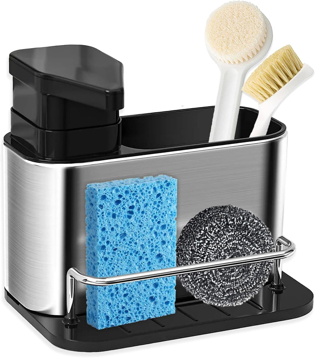 Escurridor de Cocina con Dispensador de Jabón Acero Inoxidable