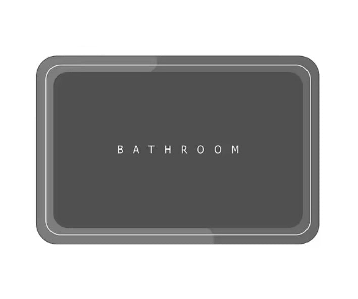 Alfombra De Baño Super Absorbente Antideslizante 60x38cm - InnovaHome