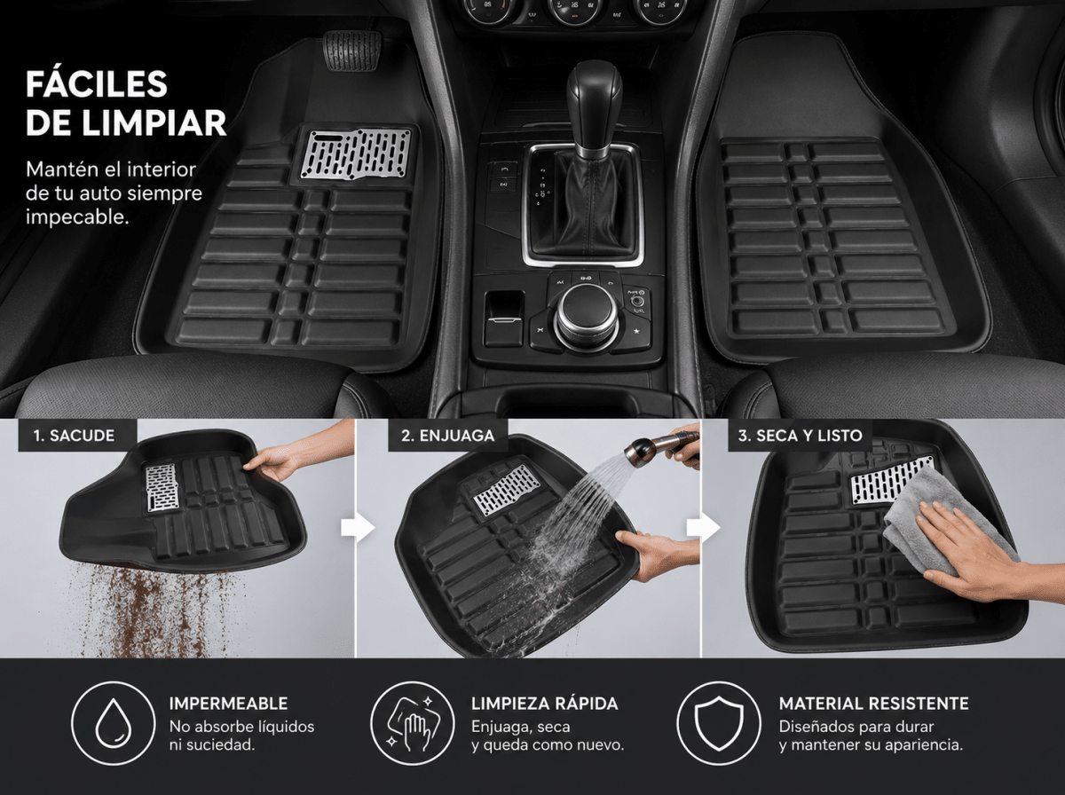 Alfombra Universal de Auto 3 Piezas - InnovaHome