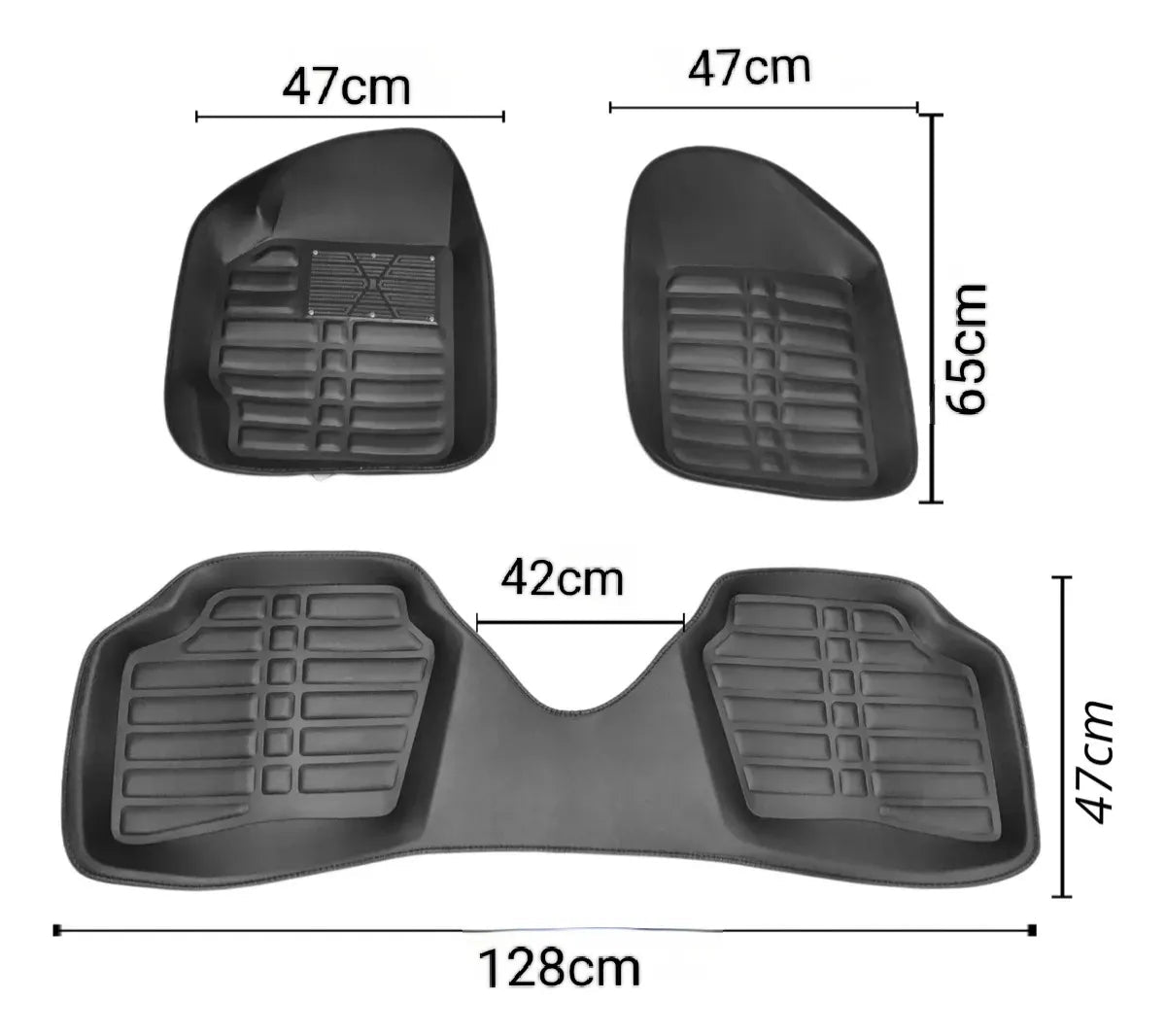 Alfombra Universal de Auto 3 Piezas - InnovaHome