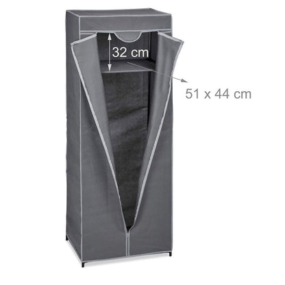 Armario Para Ropa TNT GRIS Facil Armado - InnovaHomeArmario Para Ropa TNT GRIS Facil Armado