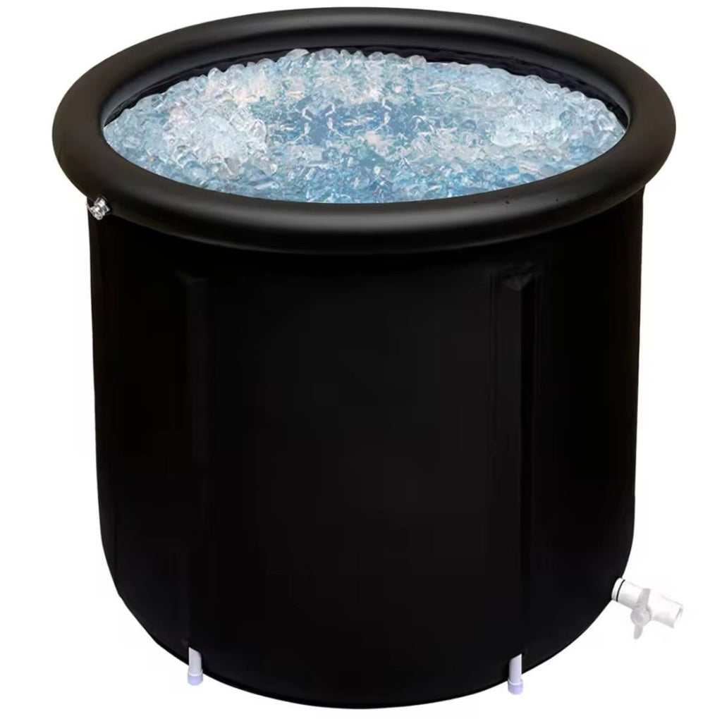 Bañera de hielo Ice Bath portátil para terapia de frío y recuperación muscular de uso deportivo y bienestar.