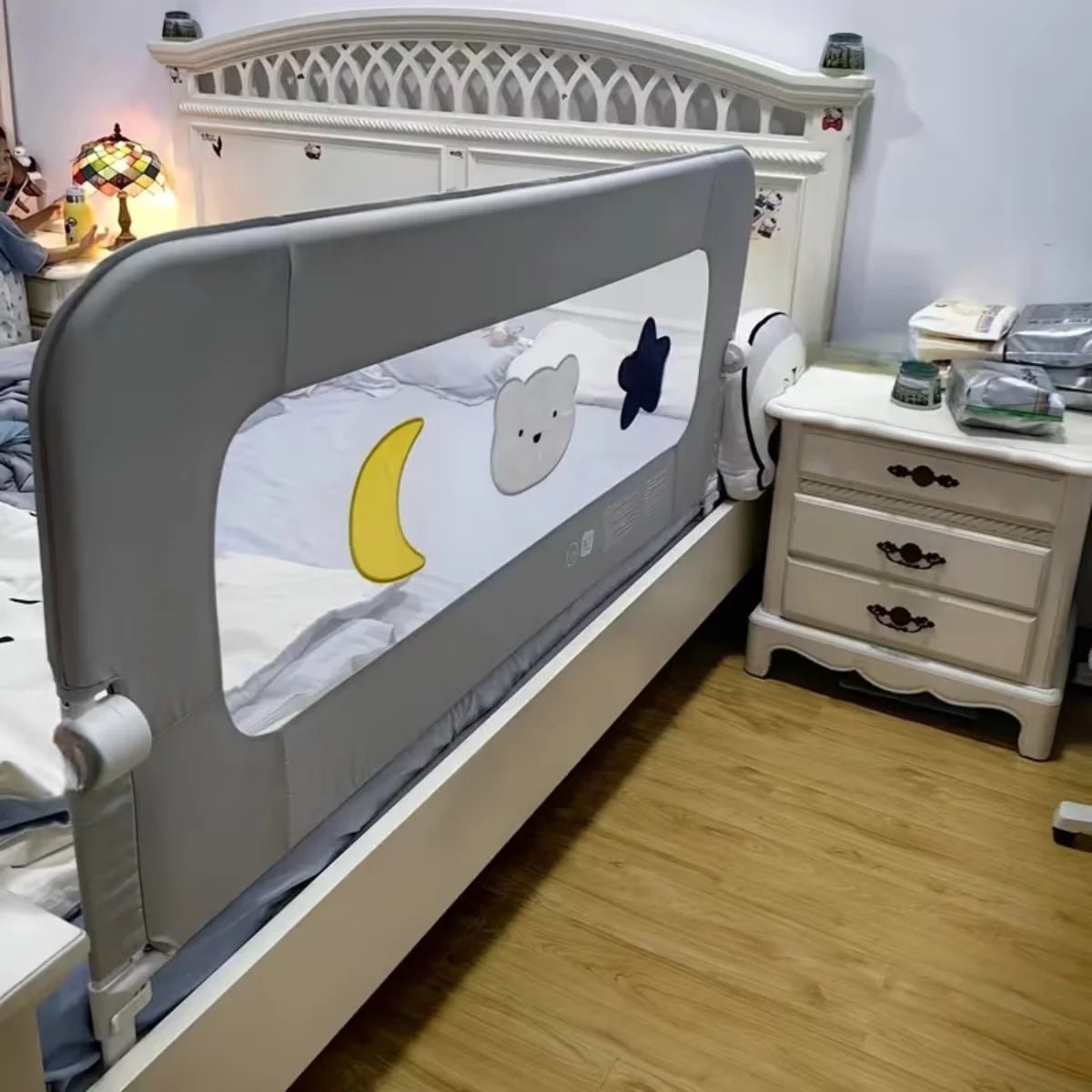 Baranda de Cama para Bebés y Niños Plegable Regulable 1,2M - InnovaHome