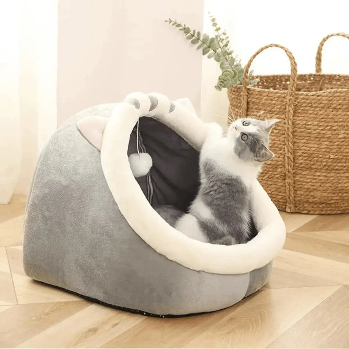 Cama Casa Cucha Gato Perro Iglu Comoda Rosa - InnovaHome