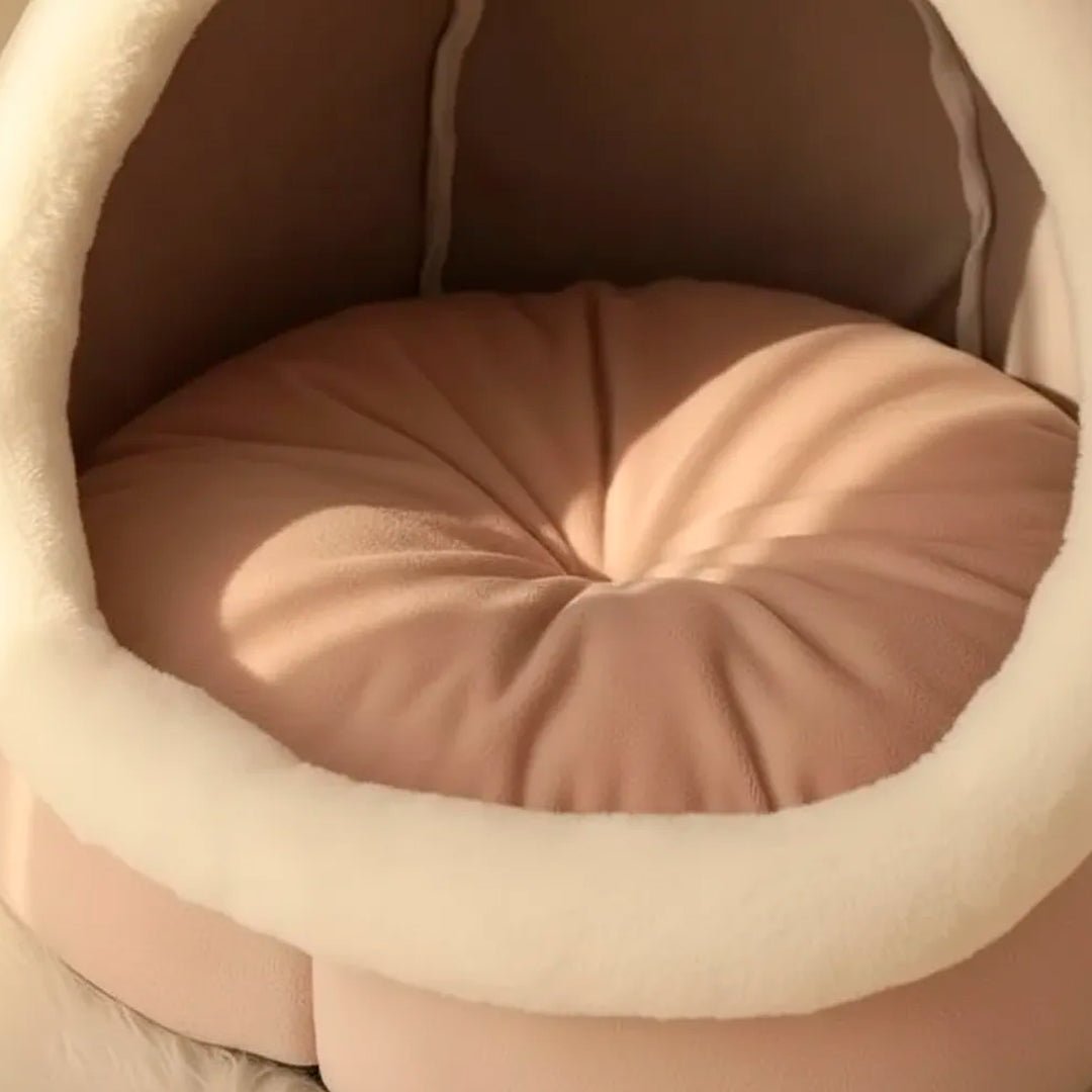 Cama Casa Cucha Gato Perro Iglu Comoda Rosa - InnovaHome