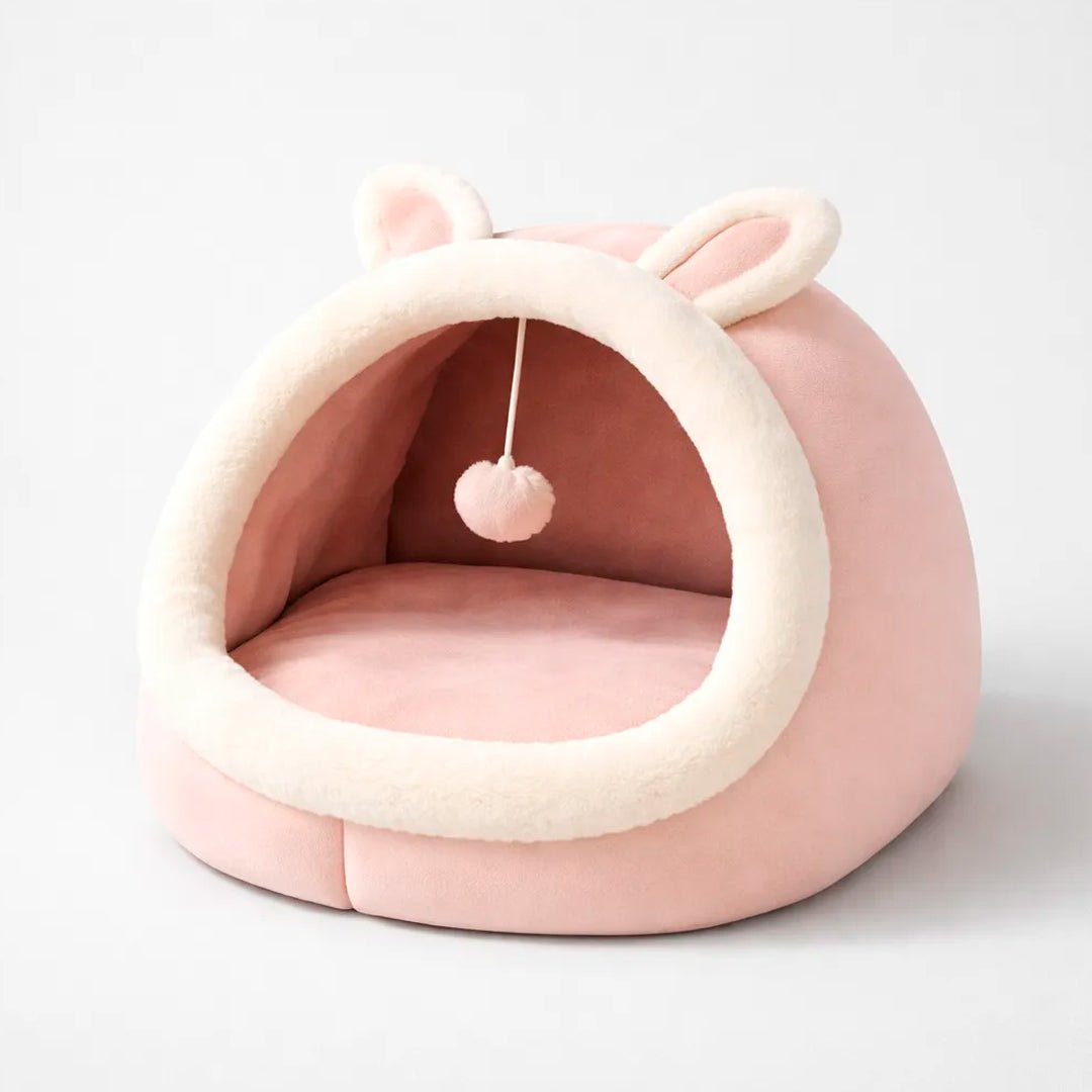 Cama Casa Cucha Gato Perro Iglu Comoda Rosa - InnovaHome