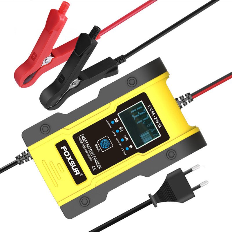 Cargador De Batería Auto Inteligente Automático 12-24v Gel Acidoproduct_name#
