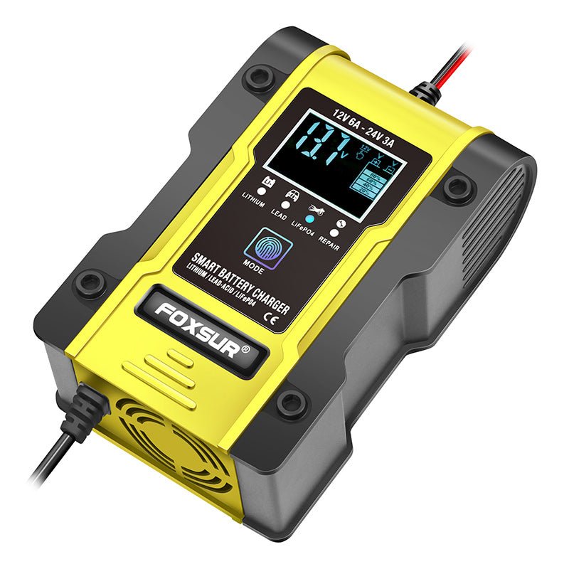 Cargador De Batería Auto Inteligente Automático 12-24v Gel Acidoproduct_name#