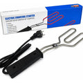 Encendedor eléctrico para carbón y leña de 650W con resistencia de acero inoxidable para parrillas y braseros.