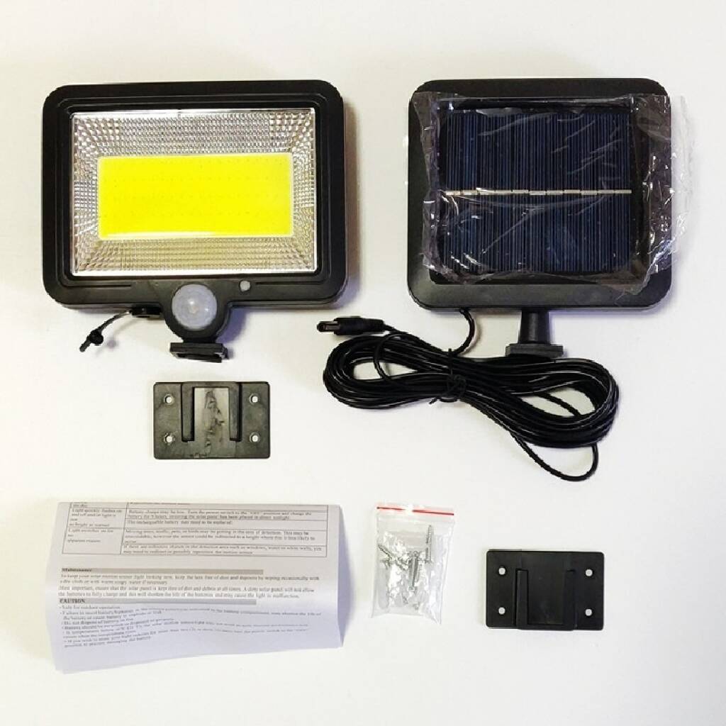 Foco exterior led solar 100W con sensor día noche - InnovaHome