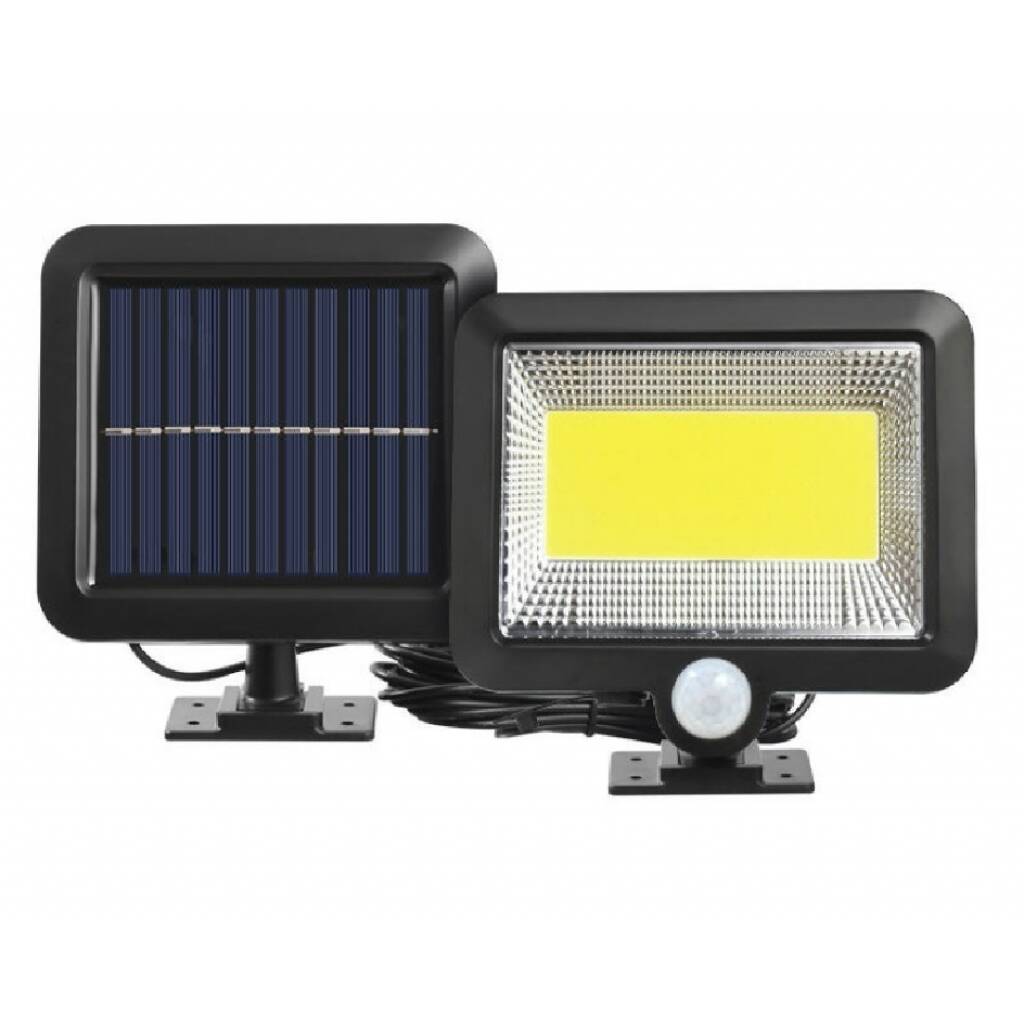 Foco exterior led solar 100W con sensor día noche - InnovaHome