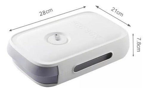 Organizador de huevos 18 unidades para heladera con compartimentos individuales y diseño apilable para ahorrar espacio.