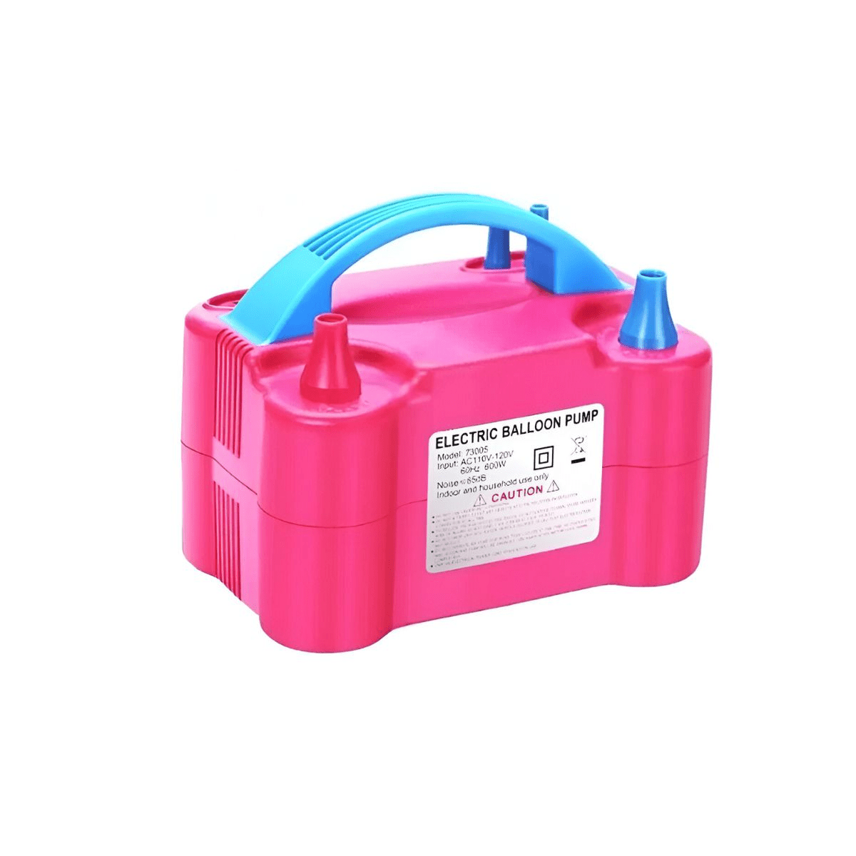Inflador eléctrico de globos automático 600W con doble boquilla, 2 modos de funcionamiento y alimentación 220V.