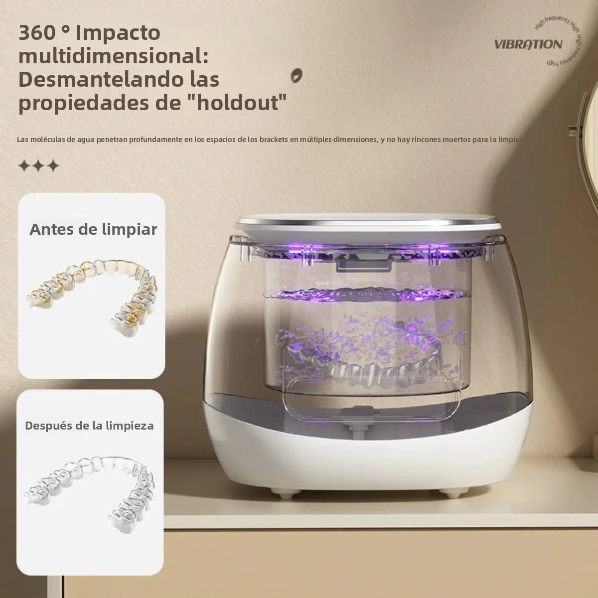 Limpiador Ultrasonico 360 Ultravioleta Calidad Superior - InnovaHome