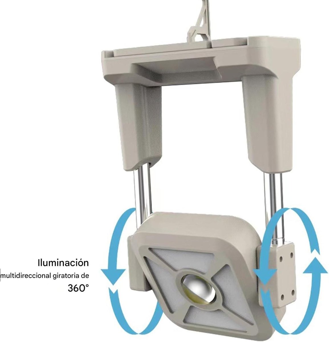 Luz de Trabajo Multiuso C/soporte Recargable Solar - InnovaHome