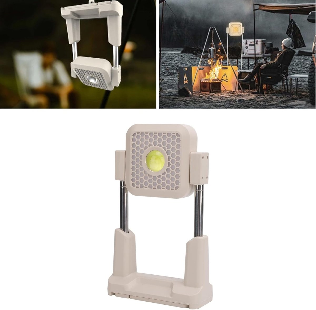 Luz de Trabajo Multiuso C/soporte Recargable Solar - InnovaHome
