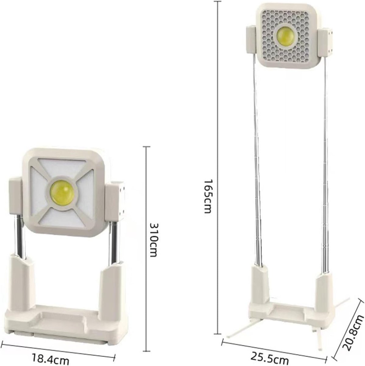 Luz de Trabajo Multiuso C/soporte Recargable Solar - InnovaHome