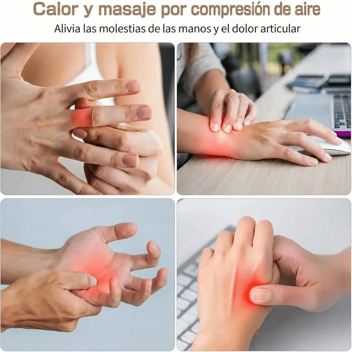 Masajeador de Manos con Compresion y calor - InnovaHome