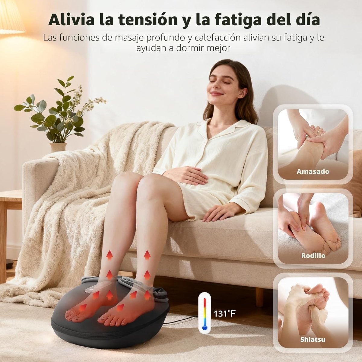 Masajeador de Pies Inteligente con Compresion y calor - InnovaHome