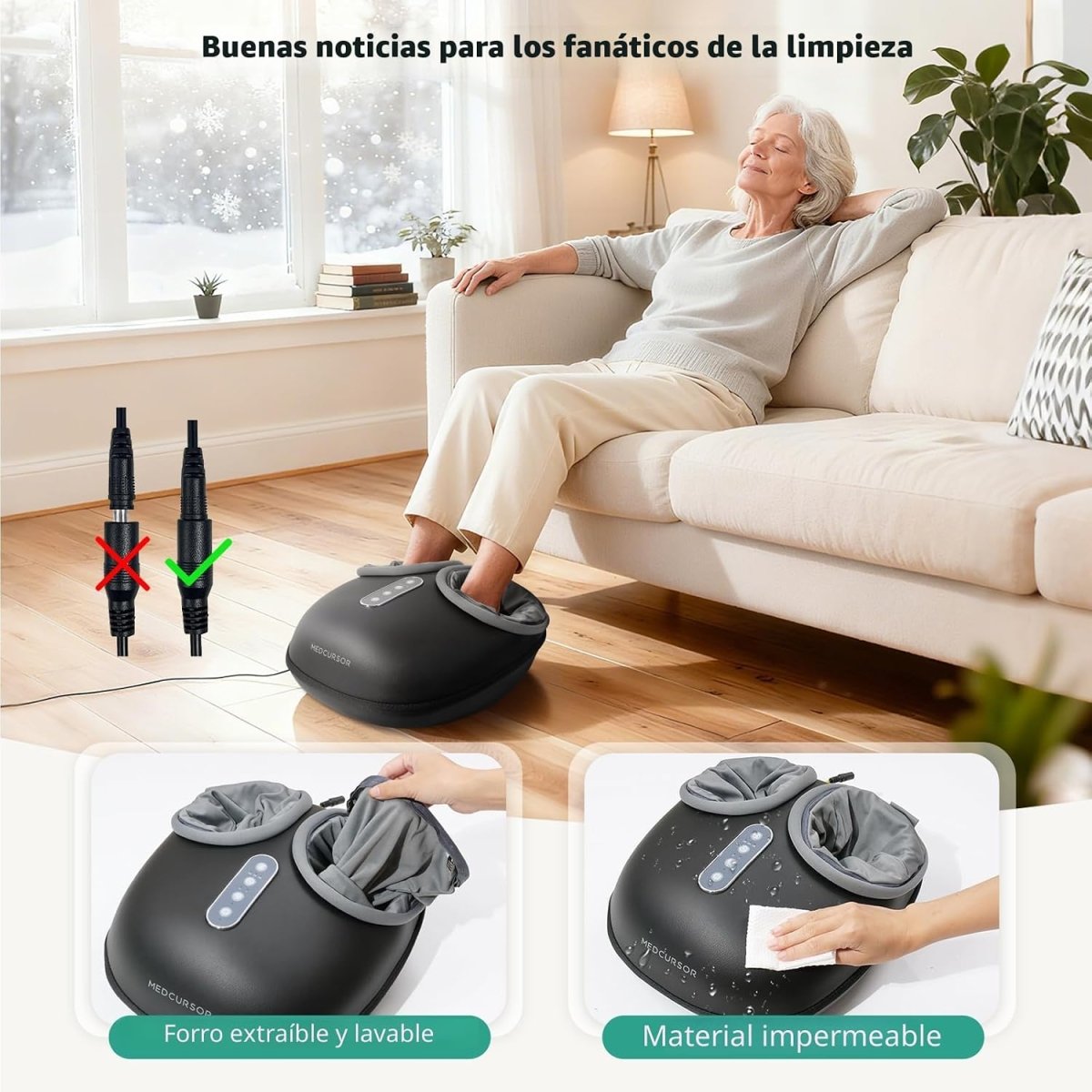 Masajeador de Pies Inteligente con Compresion y calor - InnovaHome