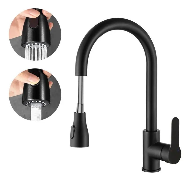 Monocomando Canilla Grifo Cocina Mezclador Con Pico Flexible - InnovaHome