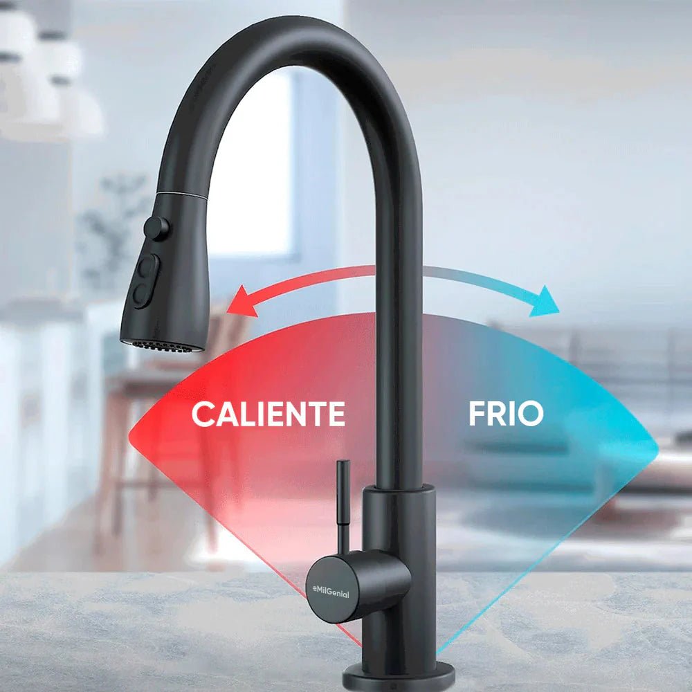 Monocomando Canilla Grifo Cocina Mezclador Con Pico Flexible - InnovaHome