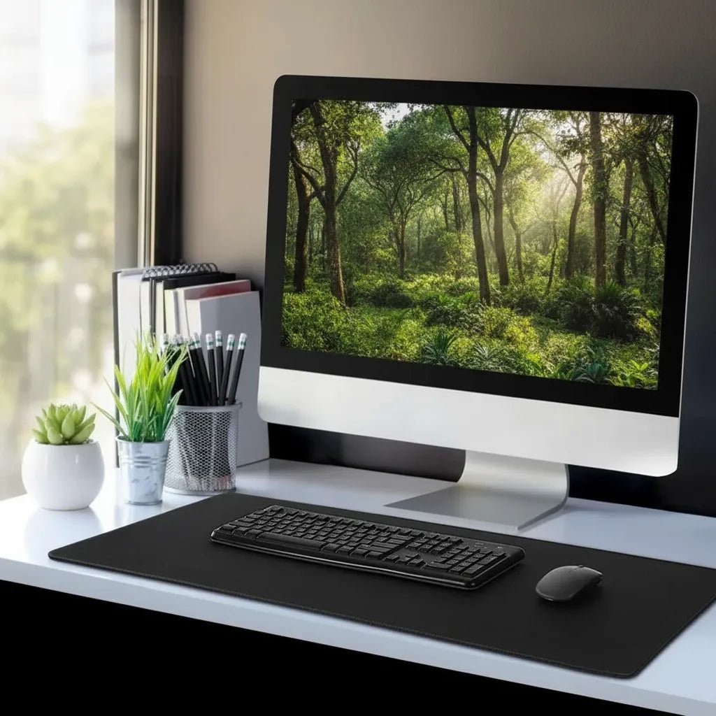 Mouse pad gamer grande 60x30cm antideslizante para teclado y mouse, ideal para escritorio, gaming y oficina.