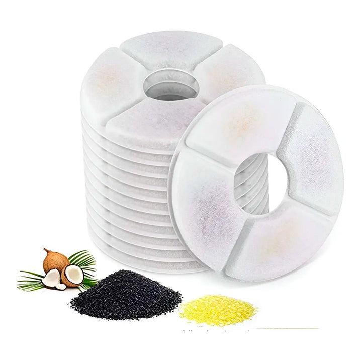 Pack 12 Filtros Para Bebederos Fuentes De Mascotas - InnovaHome