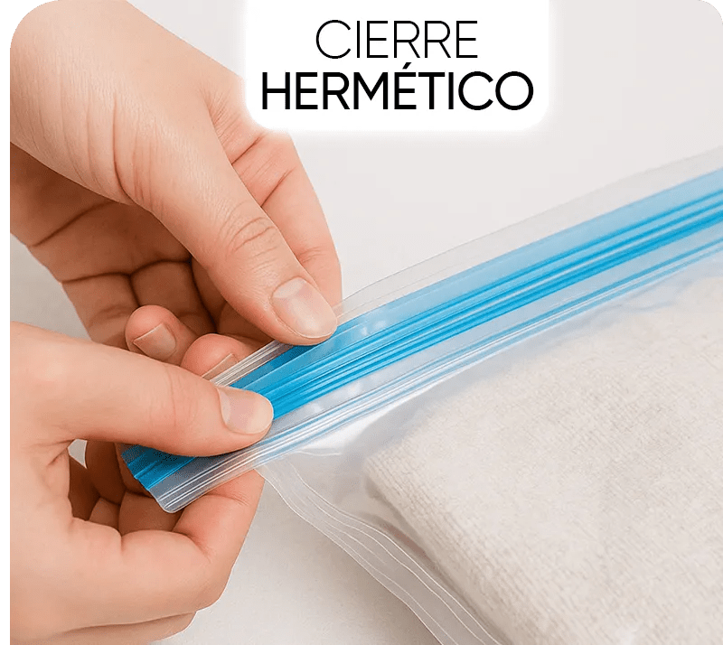 Pack De 3 Bolsas De Vacío Para Guardar Ropa Reducir Espacios - InnovaHome