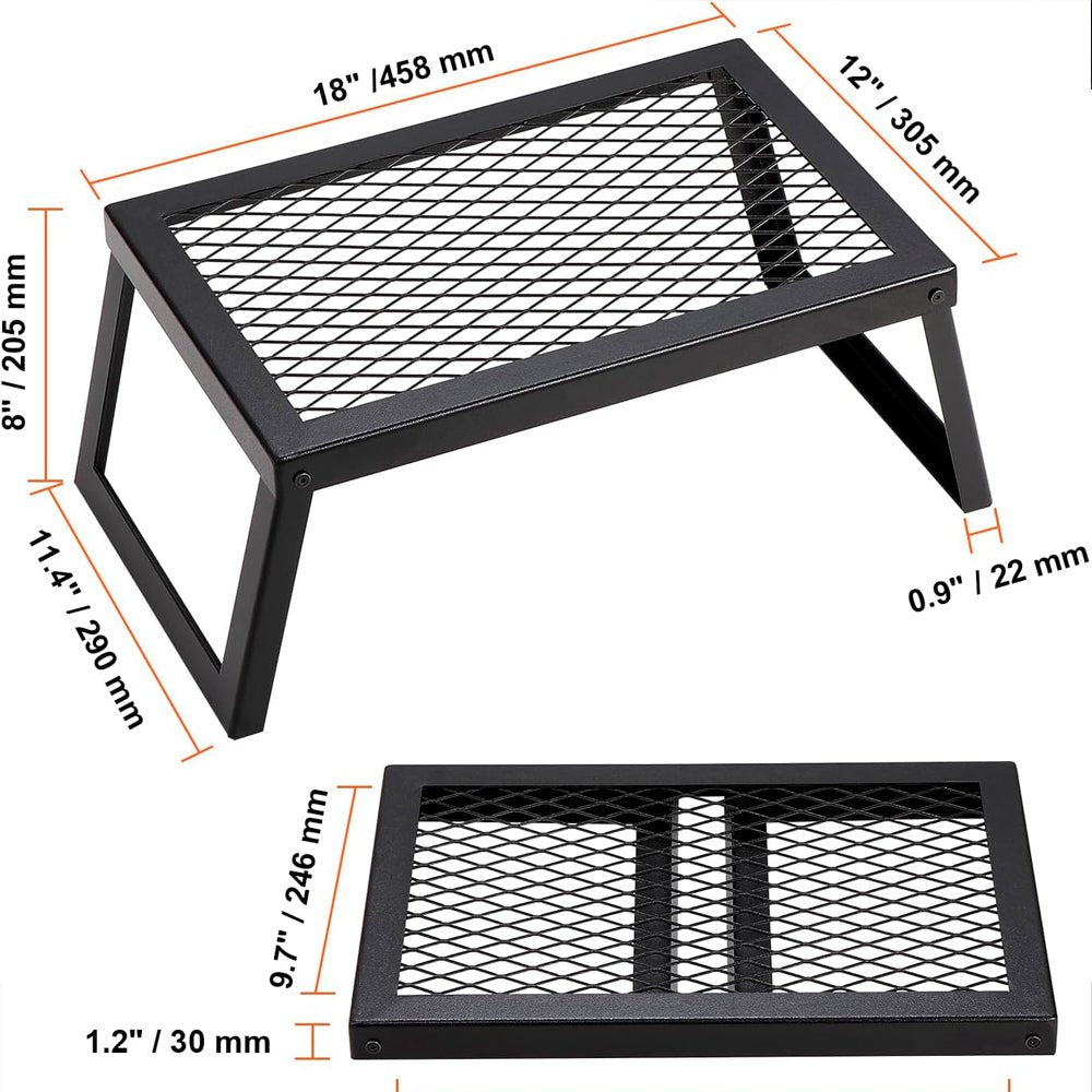 Parrilla Patas Plegable Acero Camping Parrillero Motorhome - InnovaHome