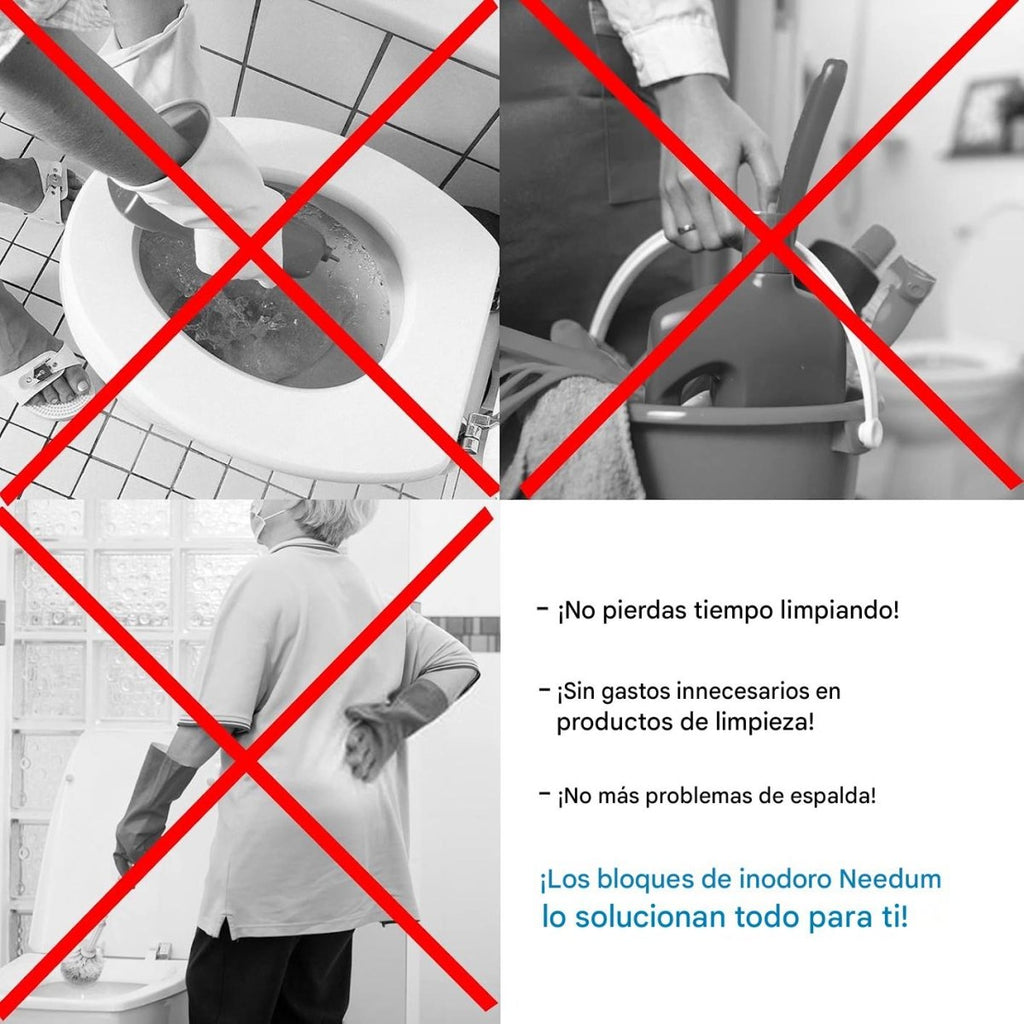 Pastillas para cisterna de inodoro con acción automática para limpiar, reducir sarro y eliminar malos olores del baño.