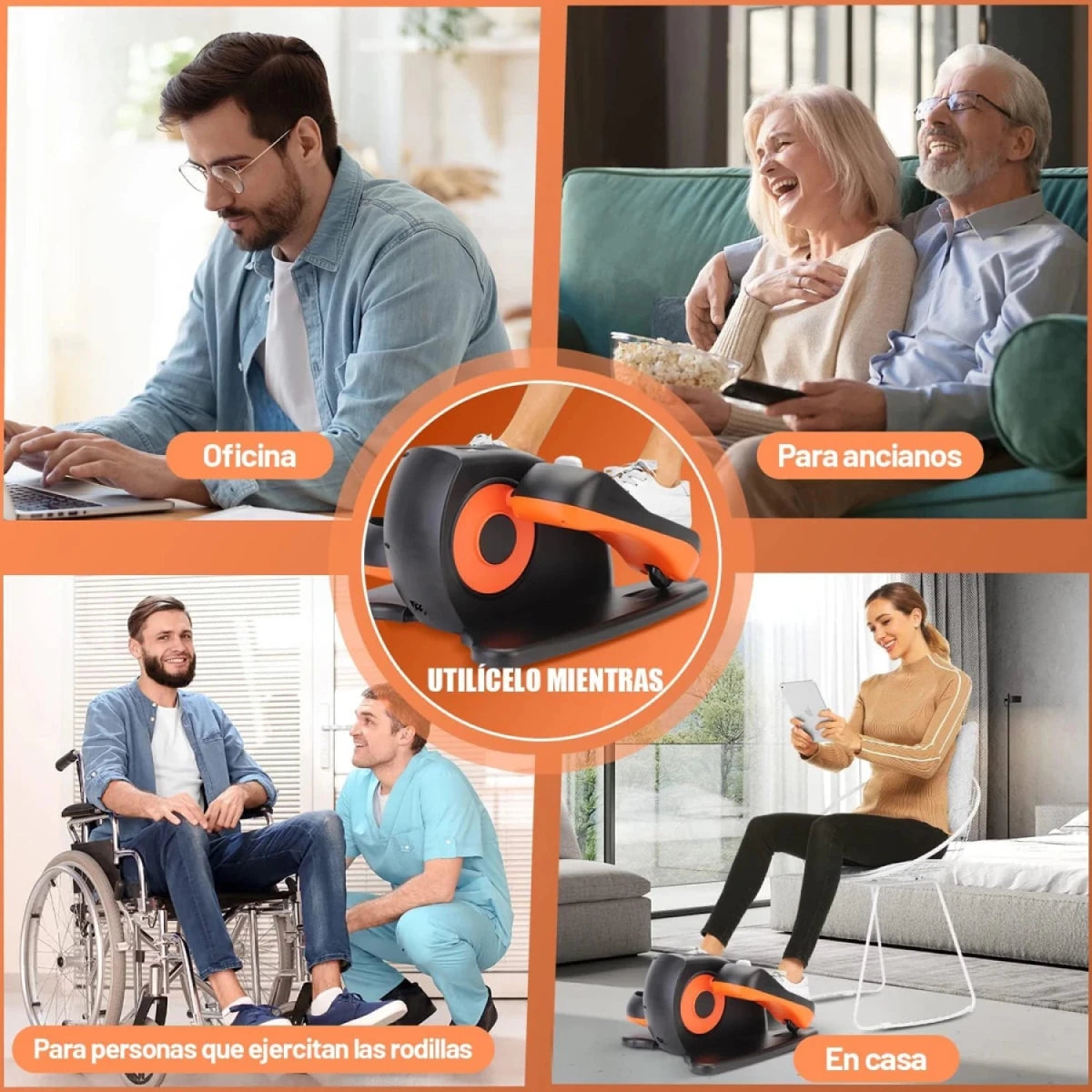 Pedalera Ejercitadora de Piernas Eliptica Bicileta - InnovaHome