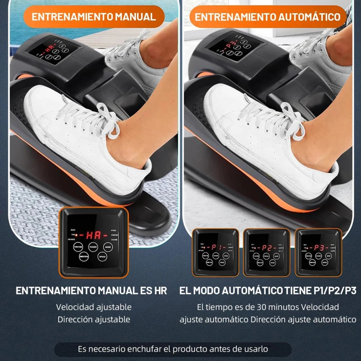 Pedalera Ejercitadora de Piernas Eliptica Bicileta - InnovaHome