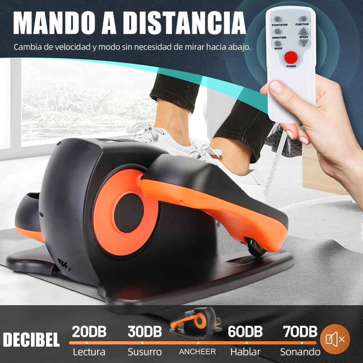 Pedalera Ejercitadora de Piernas Eliptica Bicileta - InnovaHome