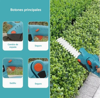 Podadora a Bateria con 2 Cabezales - InnovaHome