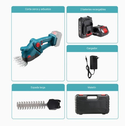 Podadora a Bateria con 2 Cabezales - InnovaHome