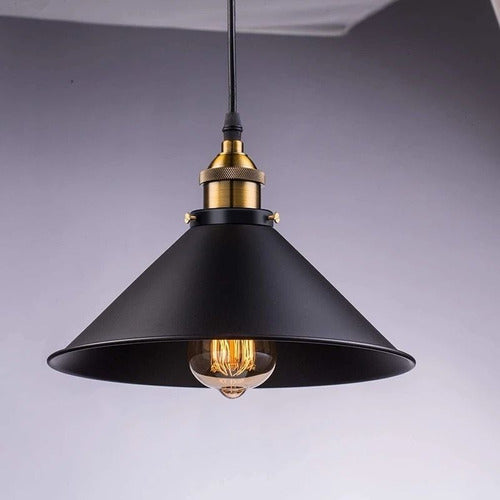 Lámpara Colgante De Techo Industrial Campana X3