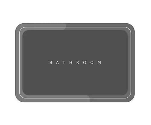 Alfombra De Baño Super Absorvente Antideslizante 60x38cm