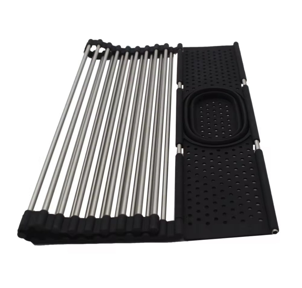 Escurridor Enrollable Plegable Pileta Vajilla Secaplatos Alimentos Bacha GR