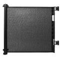 Puerta barrera de seguridad retráctil para bebés niños y mascotas de hasta 145cm ideal para escaleras y accesos del hogar.