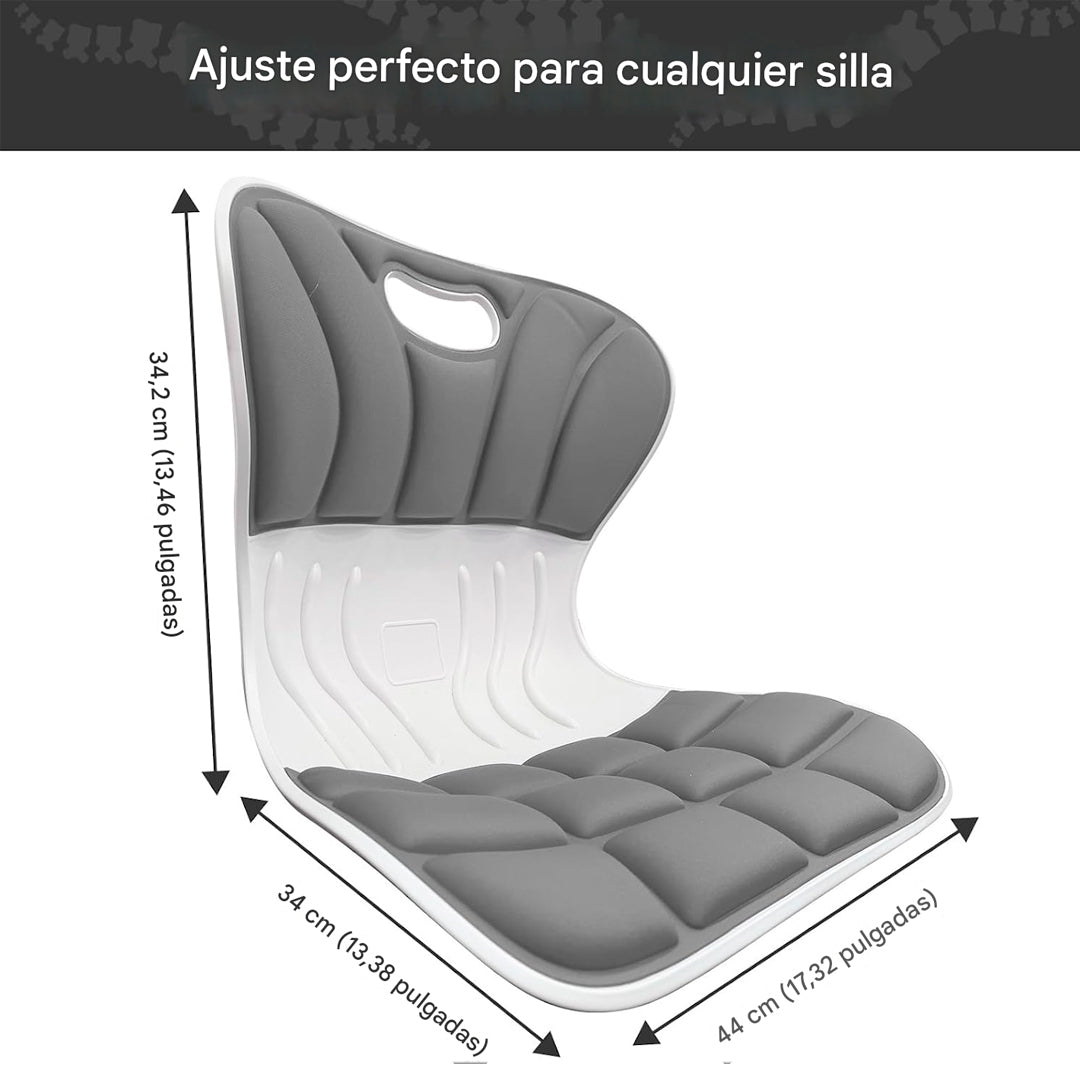 Respaldo Asiento Cojin Lumbar Corrector Postura Espalda Ergonómico Para Silla Auto - InnovaHome