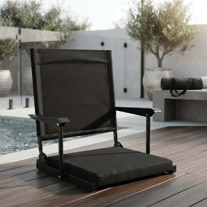 Reposera De Piso Plegable Premium En Acero Y Lona Reclinable - InnovaHome