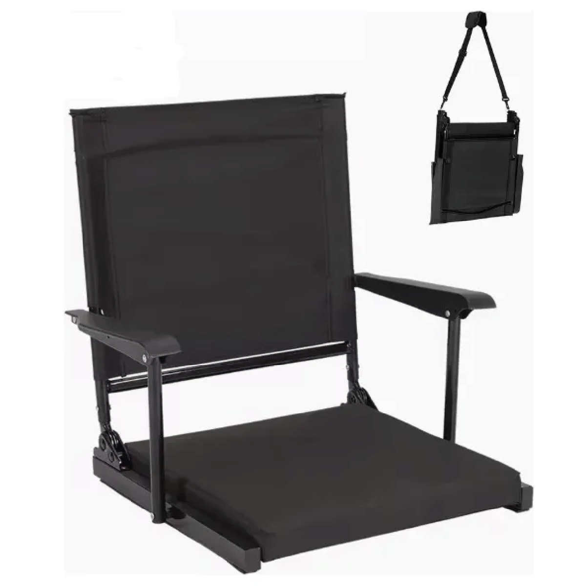 Reposera De Piso Plegable Premium En Acero Y Lona Reclinable - InnovaHome