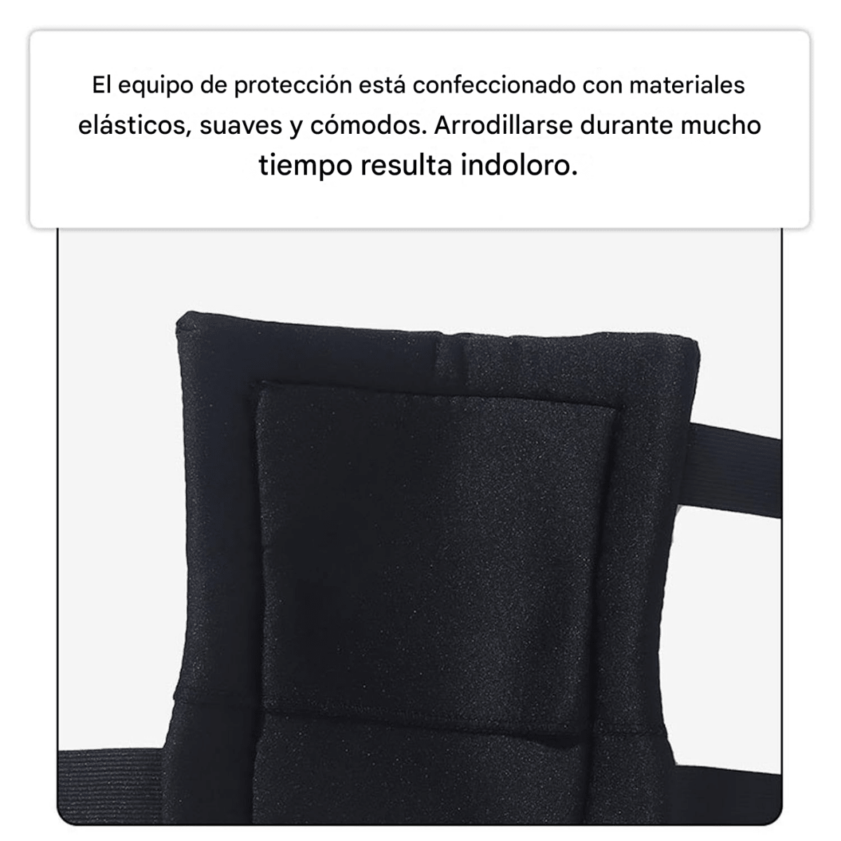 Rodilleras de trabajo profesionales acolchadas con correa ajustable para construcción, jardinería e instalación de pisos.