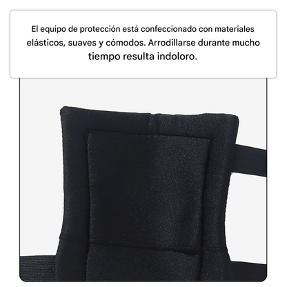 Rodilleras de trabajo profesionales acolchadas con correa ajustable para construcción, jardinería e instalación de pisos.