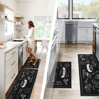 Set de 2 Alfombras de cocina 120x50 80x50cm - InnovaHome