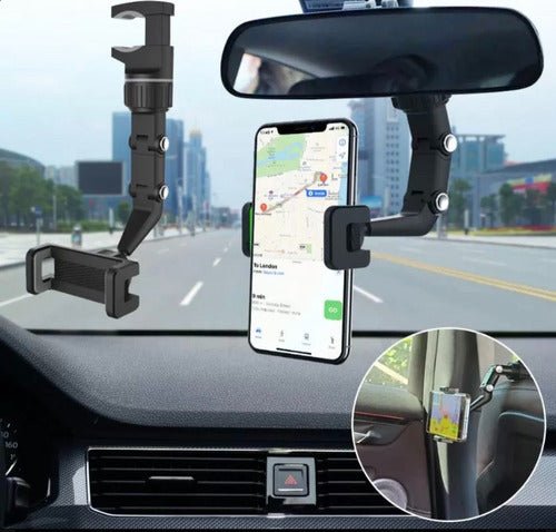 Soporte De Celular Para Espejo Retrovisor Del Auto - InnovaHome