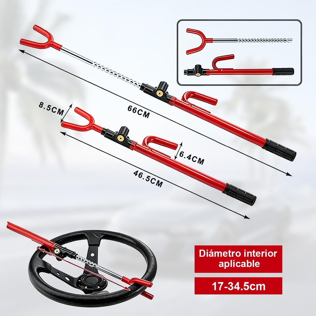 Tranca de Volante Segurida Auto - InnovaHome