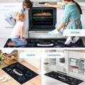 Set de 2 Alfombras de cocina 120x50 80x50cm